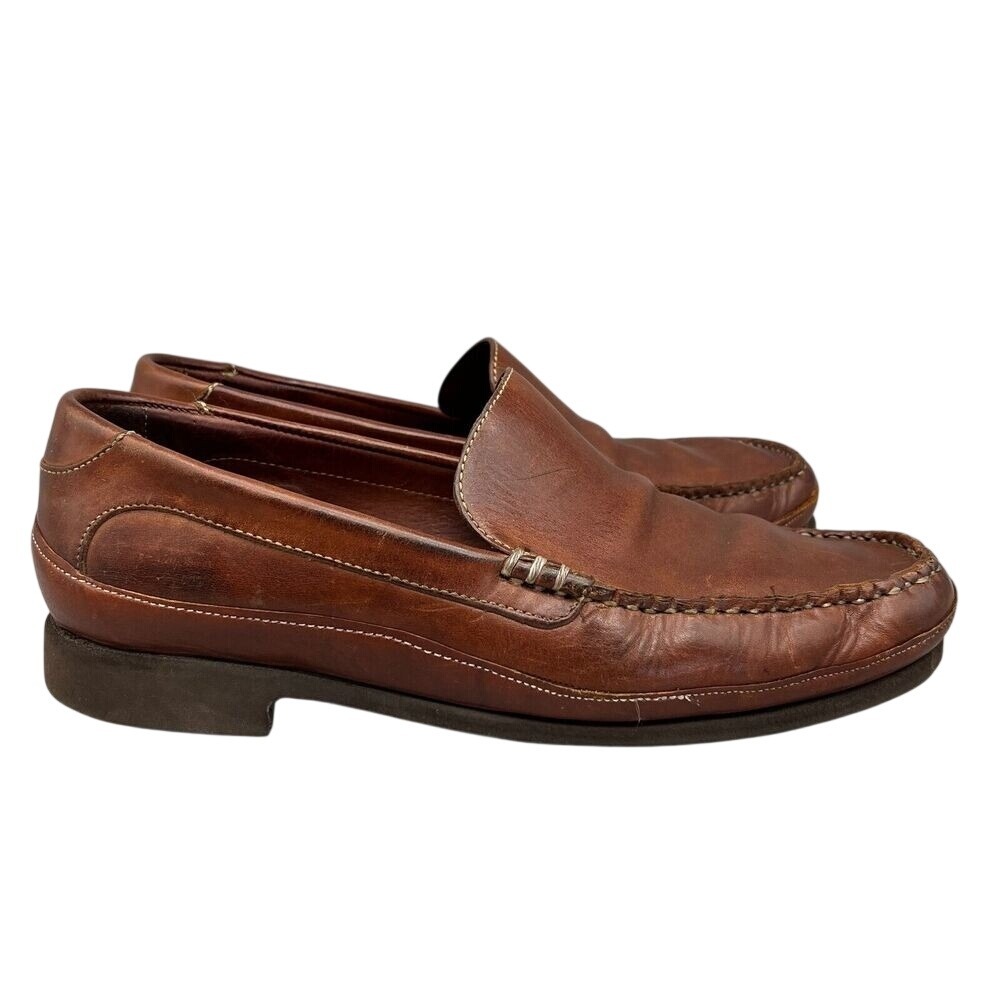 Cole Haan Mens Loafer 10 Leather Slip On Brazil Made Preppy Quiet Luxury